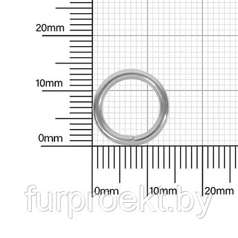 Кольцо №19 разъемн 1,7/10/13,4 мм никель роллинг D