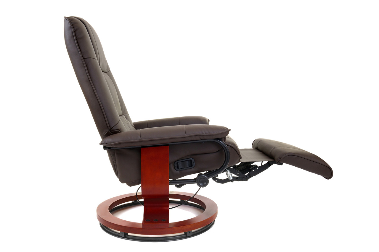 Массажное кресло Calviano 2159 с пуфом и подогревом - фото 3 - id-p218578513