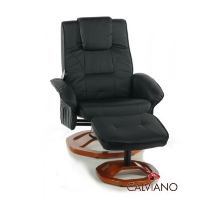TV-кресло Calviano 92 с пуфом (черное, массаж) - фото 4 - id-p218578516