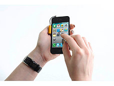 Ручка-подвеска на мобильный телефон со стилусом, серебристый/золотистый, фото 3