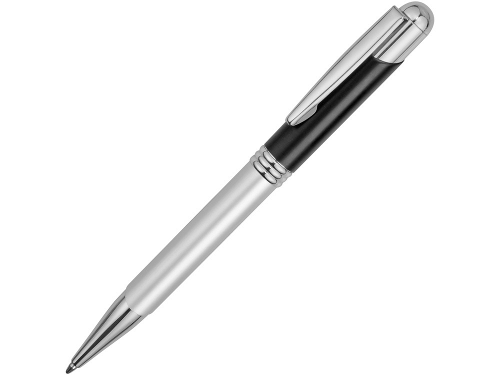 Ручка шариковая Мичиган, серебристый/черный - фото 1 - id-p218578540