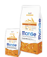 Monge Adult All Breeds dog (утка и рис), 2,5 кг