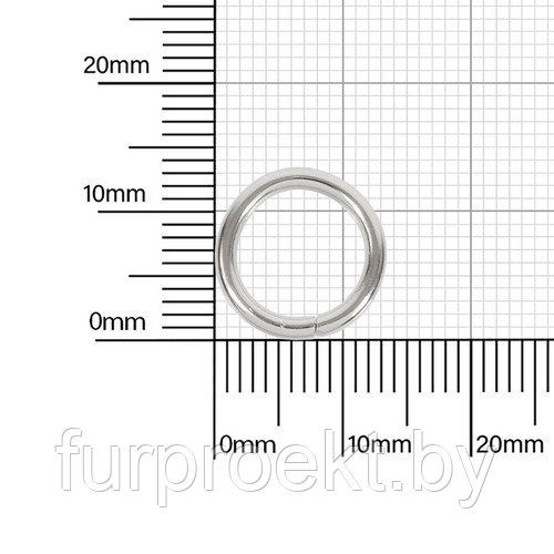 Кольцо №19 разъемн 1,7/10/13,4мм никель роллинг Р