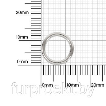 Кольцо №19 разъемн 1,7/10/13,4мм никель роллинг Р