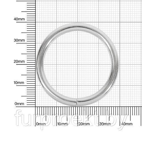 Кольцо №3 разъемн 3,8/31,4/39мм никель роллинг