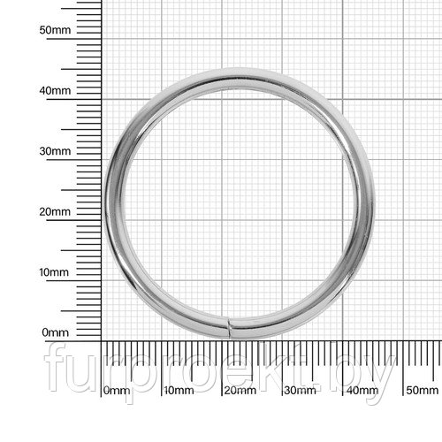 Кольцо №5 разьемн 4/38/46мм никель роллинг D