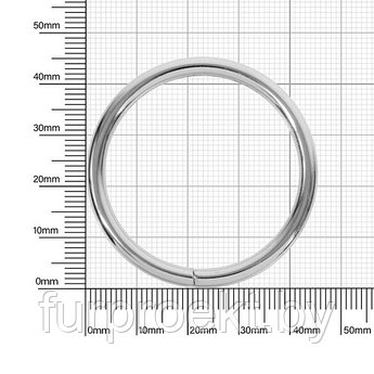 Кольцо №5 разьемн 4/38/46мм никель роллинг D