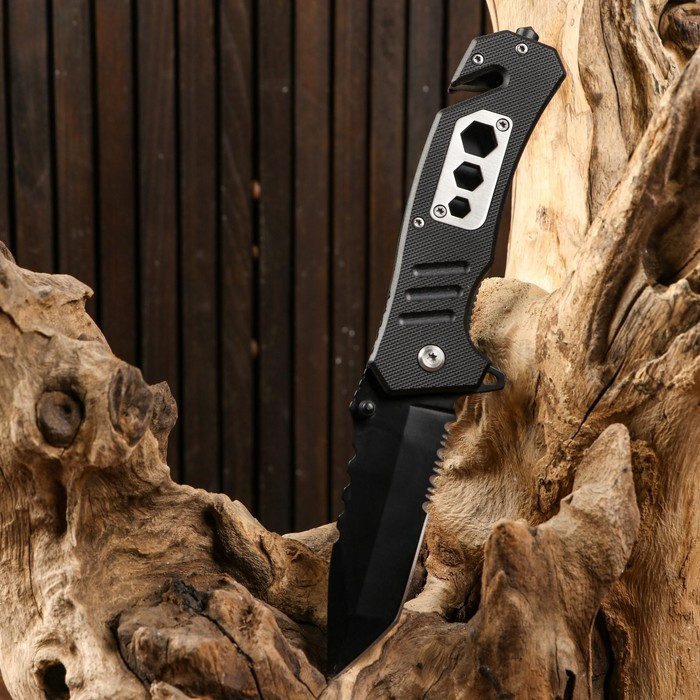 Нож складной "Лидер" 20см, клинок 84мм/3мм, со стропорезом - фото 1 - id-p218580529