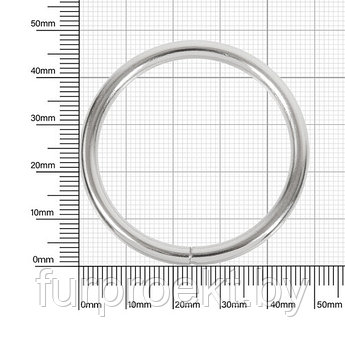 Кольцо №5 разьемн 3,8/38,2/46мм никель роллинг D