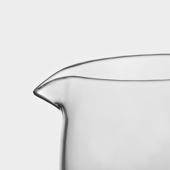 Графин стеклянный с металлической крышкой Magistro «Богема», 1 л, 13×9×21 см, цвет бронзовый - фото 4 - id-p218581650
