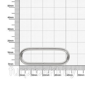 Кольцо овальное 40мм никель 2,8мм D