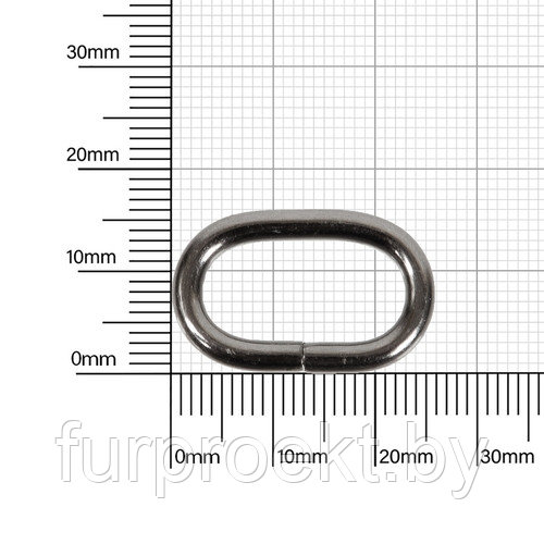 Рамка 20х10мм (3,1-3,15) блек никель роллинг D