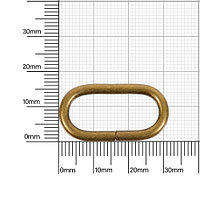 Кольцо овальное 25х10мм (3,10-3,15мм) антик роллинг