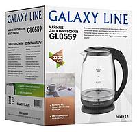 Чайник электрический Galaxy Line GL 0559 2л. 2200Вт черный (корпус: стекло)