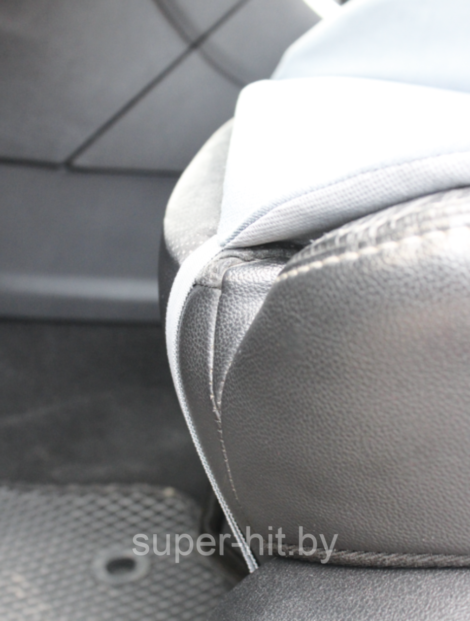 Универсальная накидка на сиденье авто LANATEX 51 см х 54 см. Серо-голубой - фото 5 - id-p218578293