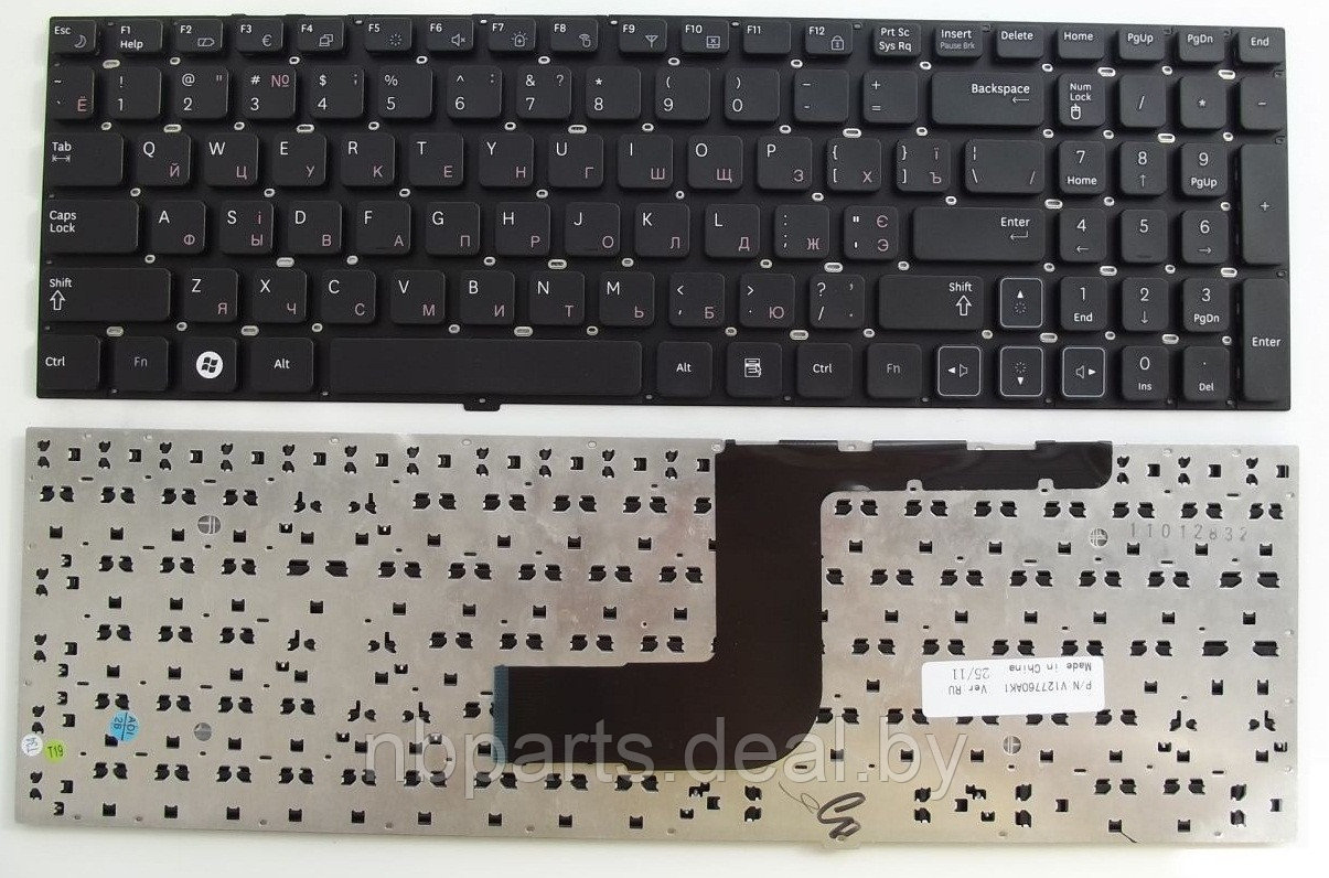 Клавиатура для ноутбука Samsung RV511, чёрная, RU - фото 1 - id-p111774084