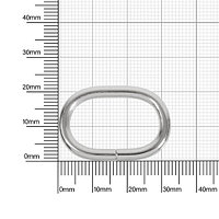 Кольцо овальное 25х15мм (3,5мм) никель роллинг