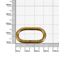 Кольцо овальное 25х10мм (3,5мм) антик роллинг