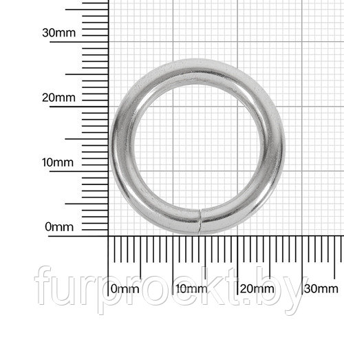 Кольцо №1 разьемн 4/20/28мм никель роллинг