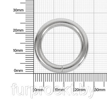 Кольцо №1 разьемн 4/20/28мм никель роллинг