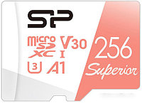 Карта памяти Silicon Power SP256GBSTXDV3V20SP microSDXC Memory Card 256Gb UHS-I U3 V30 A1 + microSD-- SD