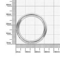 Кольцо №18 разъемн 4/25/33 мм никель роллинг D