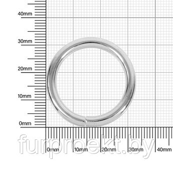 Кольцо №18 разъемн 4/25/33 мм никель роллинг D