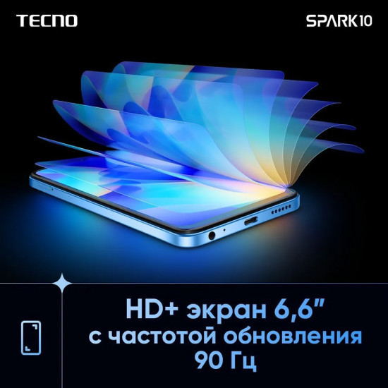 Смартфон Tecno Spark 10 4GB/128GB (черный) - фото 4 - id-p218589703