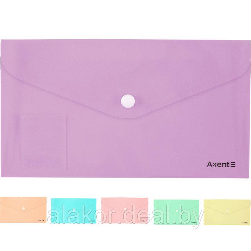 Папка-конверт на кнопке Axent Pastelini. Формат DL  Axent 1414