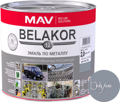 Эмаль MAV Belakor-12 Ral 7040 - фото 2 - id-p218593381