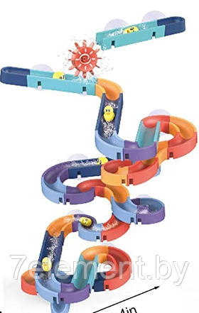Детский водопад горка для ванной игрушка, веселые горки, детские игрушки для малышей детей, игровой набор - фото 3 - id-p218602440