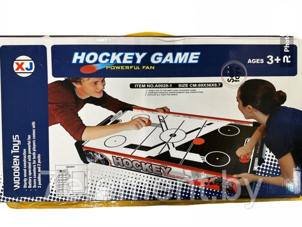 Детская настольная игра Аэрохоккей A0028-1 настольный мини хоккей Hockey Game для детей и взрослых - фото 2 - id-p218603458