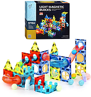 Детский магнитный конструктор Light Magnetic 2301, 75 деталей , игра головоломка для детей, настольная игра