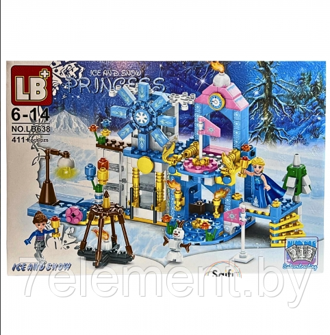 Детский конструктор для девочек Lego Замок Эльзы LB638, герои мультфильма Холодное сердце frozen, аналог лего - фото 3 - id-p218603482