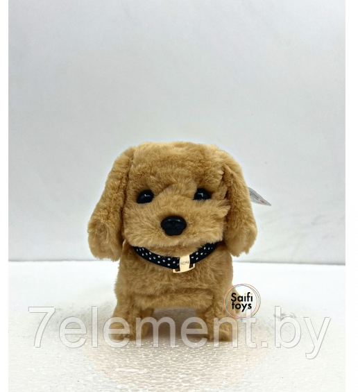 Детская мягкая игрушка Маленький щенок интерактивная Песик Милашка на батарейках со звуком, игрушечные собачки - фото 2 - id-p218603495