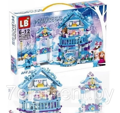 Детский конструктор для девочек Холодное сердце. Волшебный ледяной замок Эльзы lb574 frozen, аналог лего lego - фото 1 - id-p218602516