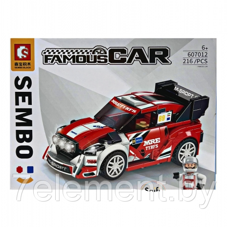 Детский конструктор гоночный автомобиль Ford Fiesta 607012, машинка Форд, аналог Lego лего Technik техник - фото 2 - id-p218603508