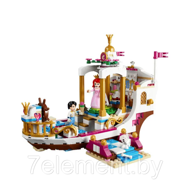 Детский конструктор Bela 10891 Sea Maiden Королевский корабль Ариэль, аналог лего lego Disney Princess - фото 2 - id-p218603513
