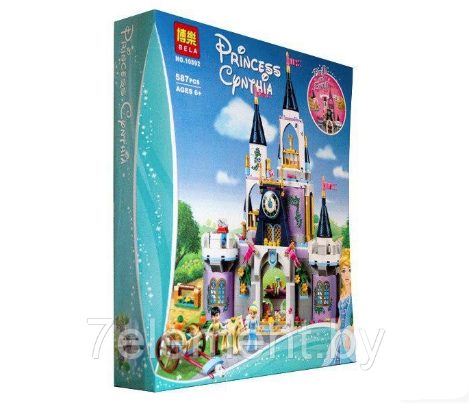 Детский конструктор Bela 10892 принцессы дисней Волшебный замок Золушки, аналог лего lego Disney Princess - фото 2 - id-p218603514
