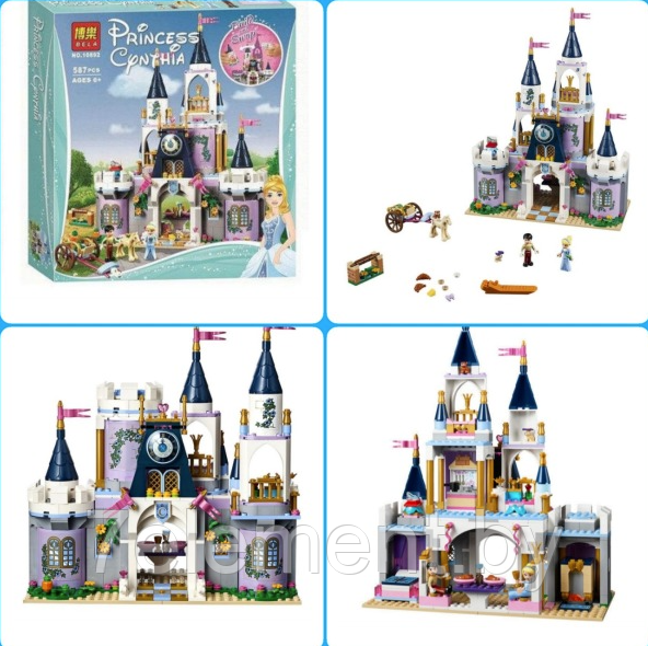 Детский конструктор Bela 10892 принцессы дисней Волшебный замок Золушки, аналог лего lego Disney Princess - фото 3 - id-p218603514