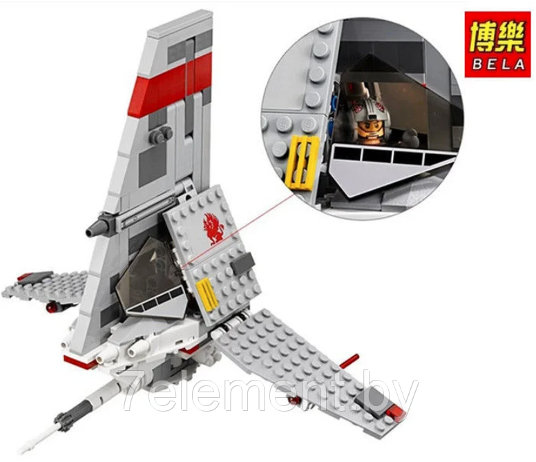 Детский конструктор Space wars Скайхоппер Т-16 10372 Звездные войны серия космос star wars аналог лего lego - фото 3 - id-p218603518