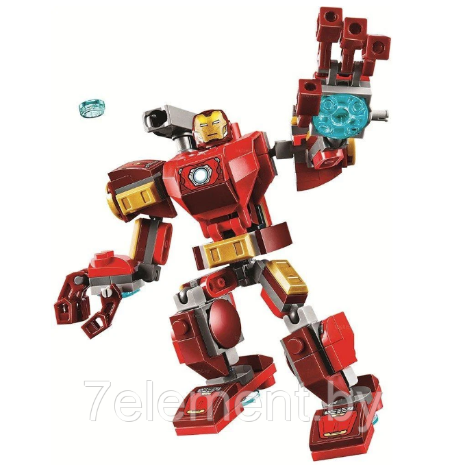 Детский конструктор Мстители Железный Человек трансформер, 11503 герои Marvel супергерои, аналог лего lego - фото 3 - id-p218603521