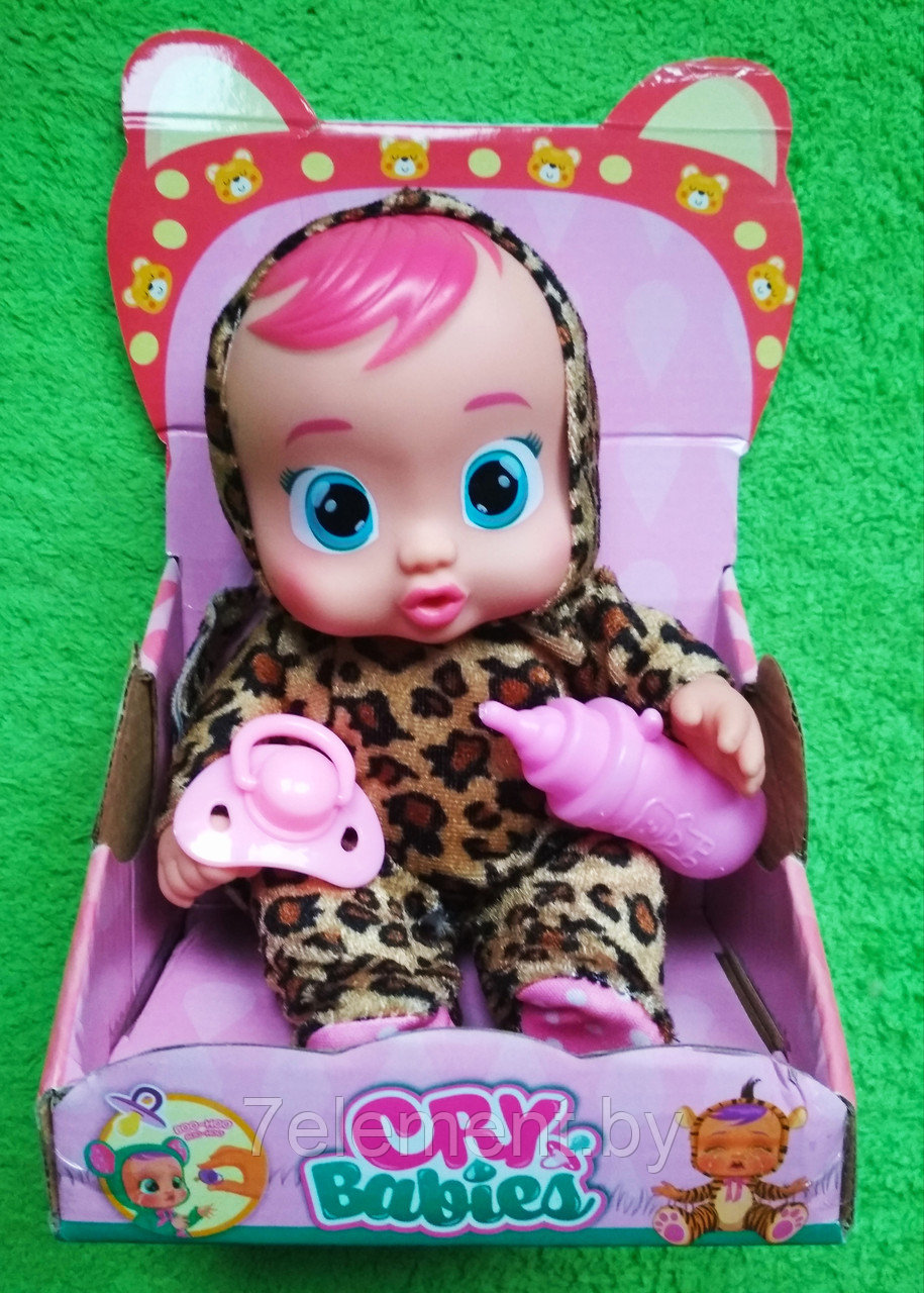 Детская Кукла-пупс Baby Cry интерактивная говорящая, Baby Пупс Cry Babies плачущие куклы с бутылочкой - фото 8 - id-p218601565