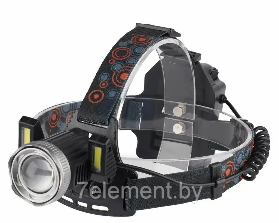 Фонарь налобный YM-167-Т6 (АКБ+USB) до 1км, фонарик светодиодный на голову лоб, мощный, 4 режима - фото 1 - id-p218603546