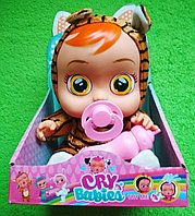 Большая детская Кукла-пупс Baby Cry интерактивная говорящая, Baby Пупс Тигренок плачущая с соской, бутылочкой