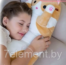 Мягкая плюшевая детская игрушка Кот батон обнимашка, коты батоны игрушки подушки антистресс для детей 90 см, фото 2