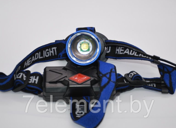 Фонарь налобный HY-024-T6 (АКБ+USB) до 1км, фонарик светодиодный на голову лоб, сверхмощный - фото 4 - id-p218603575