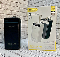 Внешний аккумулятор Power bank Demaco A211 60000 mah, пауэрбанк для зарядки, портативные зарядные устройства