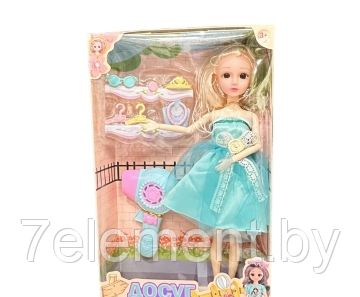 Детская кукла Барби с аксессуарами 2268-1, Barbie детский игровой набор кукол для девочек - фото 1 - id-p218603588