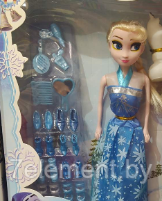 Детский набор кукол Frozen Анна Эльза Олаф 659-Q1, герои мультфильма холодное сердце, игра для девочек - фото 2 - id-p218603596